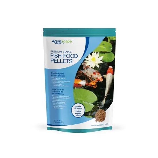 Aquascape - 81052 - Premium Staple Fish Food Pellets - 4.4 lb Mixed