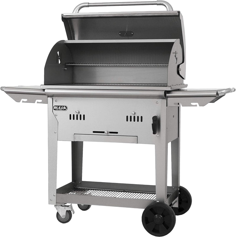 Bull Outdoor Products 88000 Bison Charcoal Grill Cart, Stainless Steel