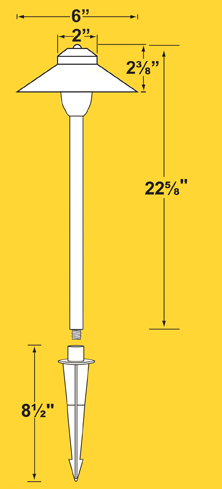 12V Area Lights | Architectural Grade | CL-653B-AB - Corona Lighting