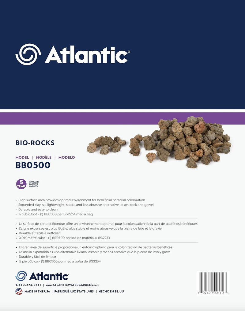 Atlantic Water Gardens BB0500 Bio Media for Filter, 0.5cu.&