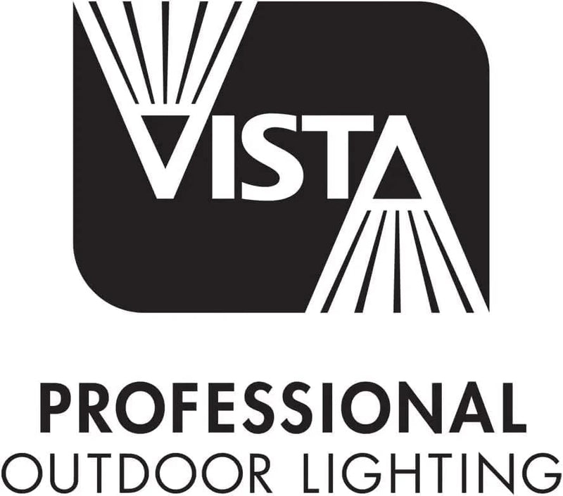 SPW Vista Professional Outdoor Lighting SL-4260-B-W-LB2ND Step Rail Brick Light Speciality Fixture with Aluminium Housing & Black Finish (Includes 2.5W 2950K LED Lamp Bulb)