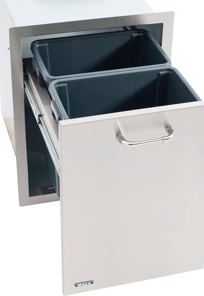 Bull Outdoor Products 56941 Slim Trash Drawer, Stainless Steel