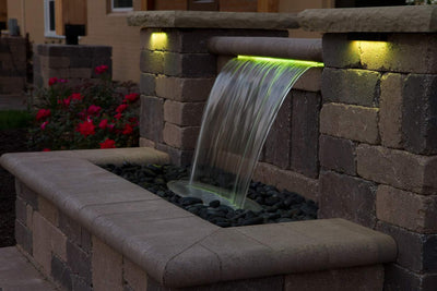 Atlantic Water Gardens CC24 Lighted Waterfall Spillway, 24-inch, Color Changing Colorfalls