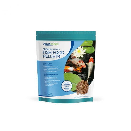 Aquascape - 81050 - Premium Staple Fish Food Pellets - 1.1 lb Mixed