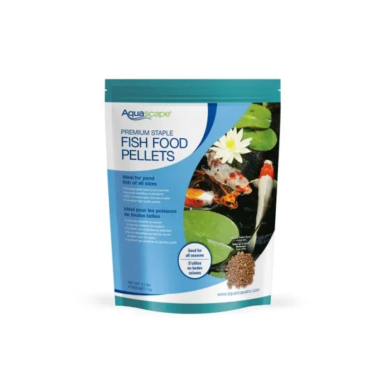 Aquascape - 81051 - Premium Staple Fish Food Pellets - 2.2 lb Mixed