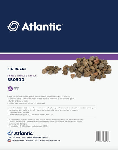Atlantic Water Gardens BB0500 Bio Media for Filter, 0.5cu.', Tan