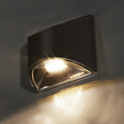 Classy Caps -DLS900B - Stainless Steel Deck and Wall Light