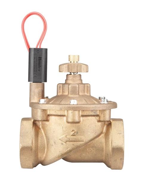 Hunter Industries IBV201GFS Valve, 2" (50 mm) brass globe valve with flow control and factory-installed Filter Sentry Mechanism