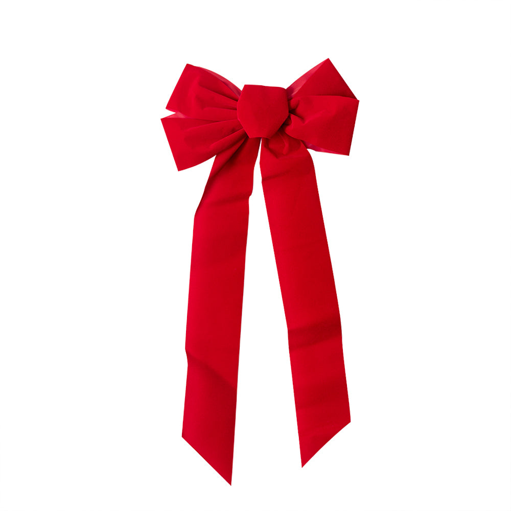 Seasonal Source - BOW-135-H - Extra Large Red Velvet Bow 24 x 45 for Use with 60 inch Wreaths