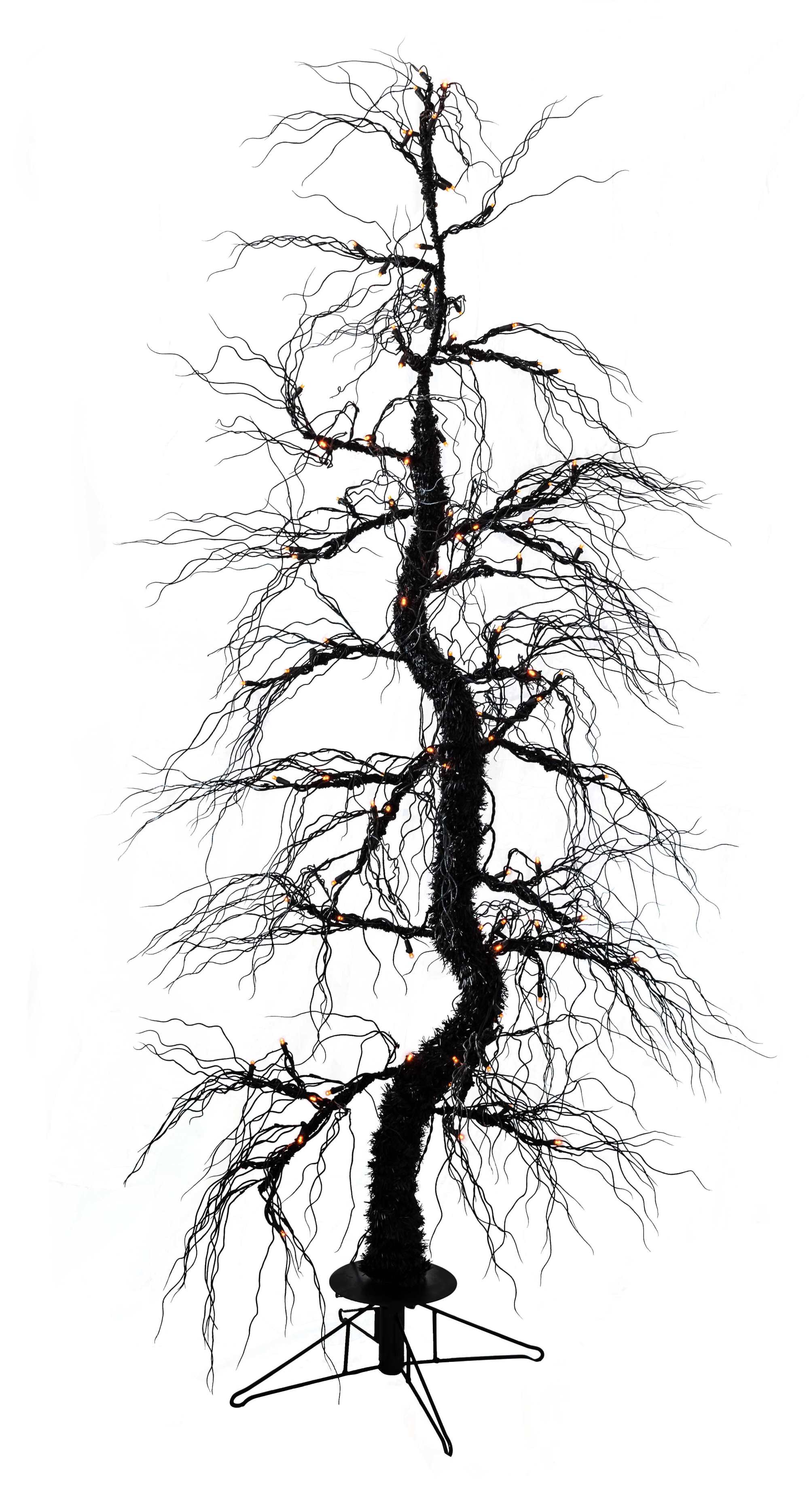 Seasonal Source - HLEDGAR-914-B Spooky Black Garland, 9 ft x 14 in