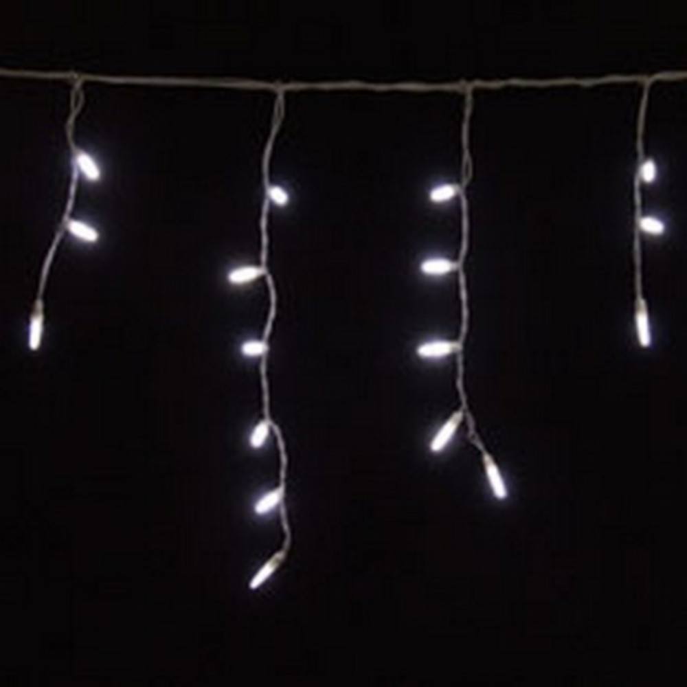 Seasonal Source 88643R LED Icicle Lights, Pure White, 70 Bulbs, W